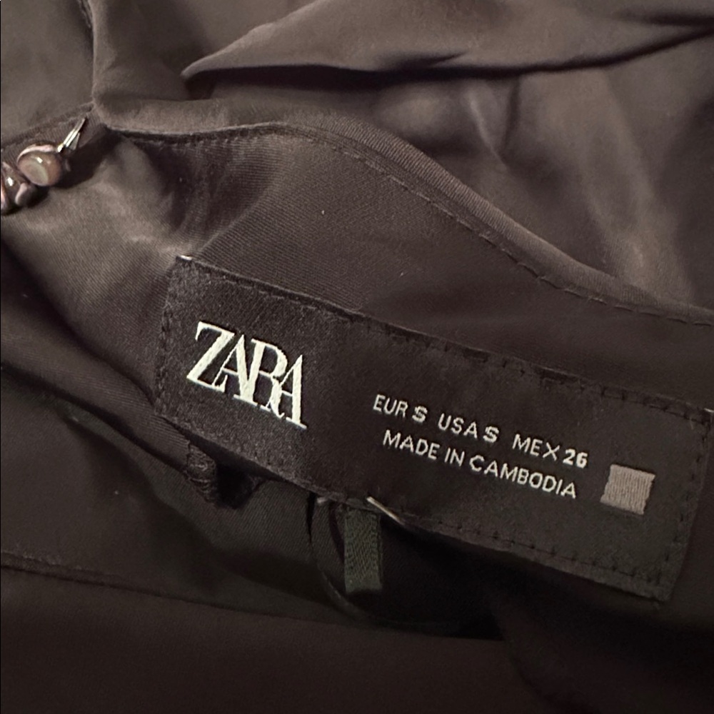 Zara silky maxi dress with beaded straps - Picture 8 of 9